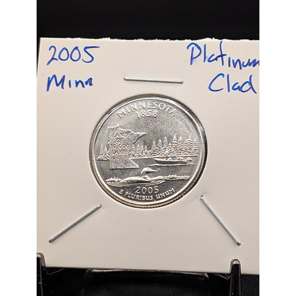 2005 Minnesota State Quarter Platinum Clad Collectible